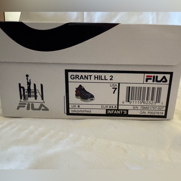 FILA grant hill 2 Infant Toddler Sneakers Tennis shoes New in box Size 7 - Picture 6 of 6